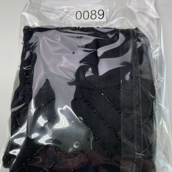 Nicole Studio Beaded Black Tank Top Sz 8 Medium Tank Top Beaded Going Out Top M - Picture 15 of 15